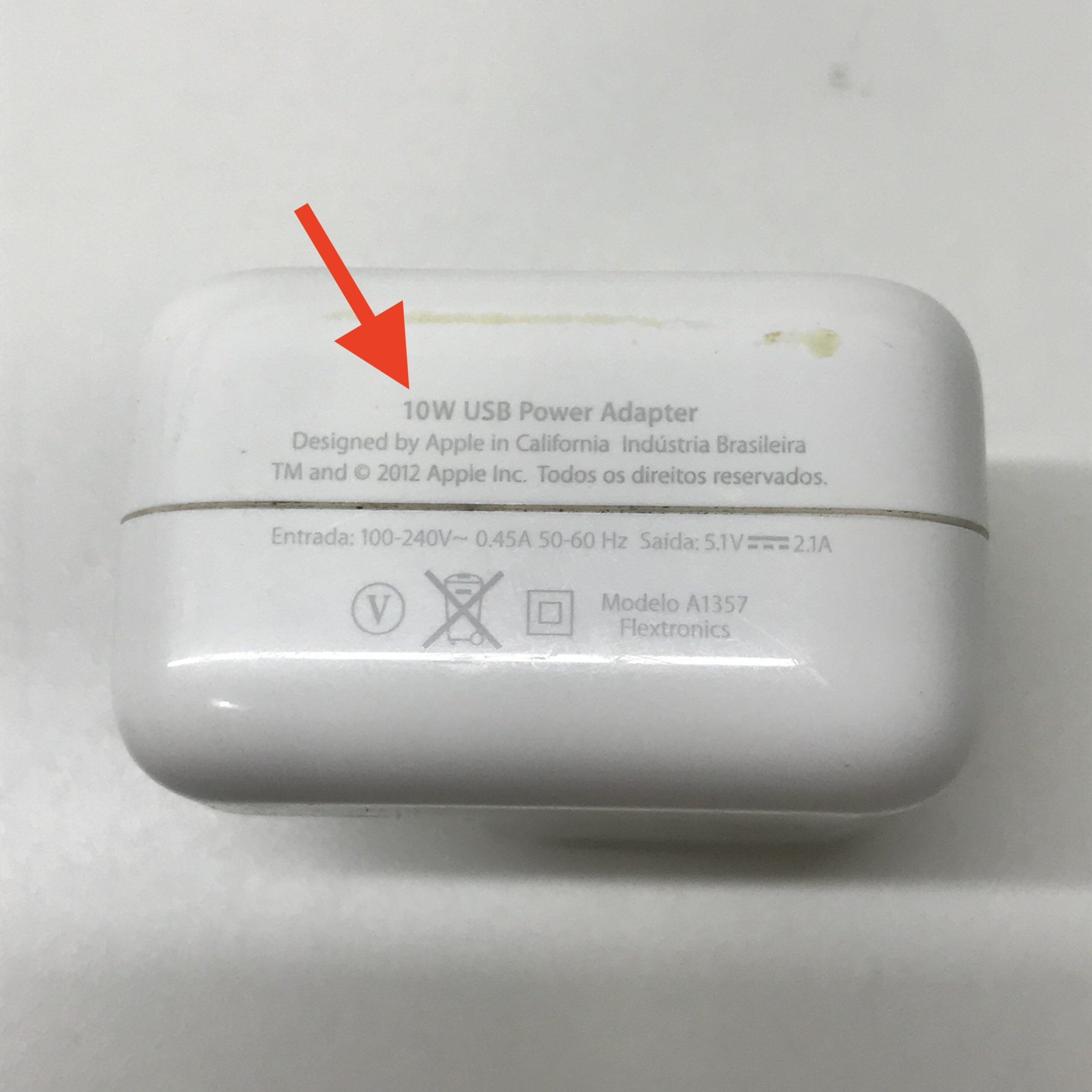 Carregador Apple iPad 10W