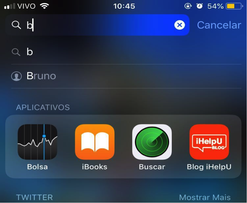 Pesquisar no iPhone